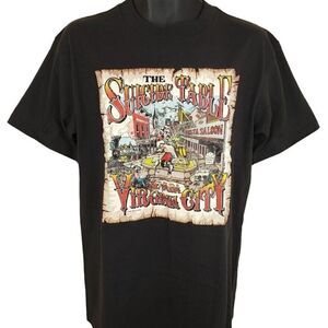 Suicide Table T Shirt Vintage 80s Delta Saloon Virginia City Nevada Made In USA